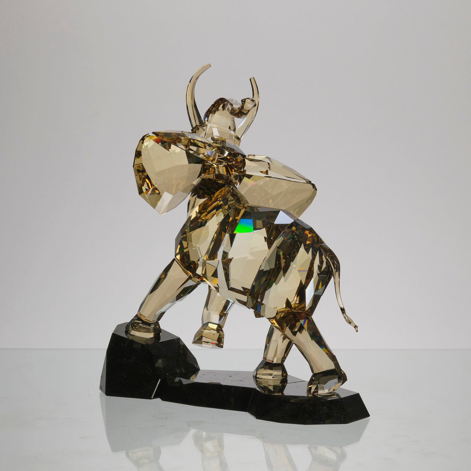 Golden African Elephant by Swarovski