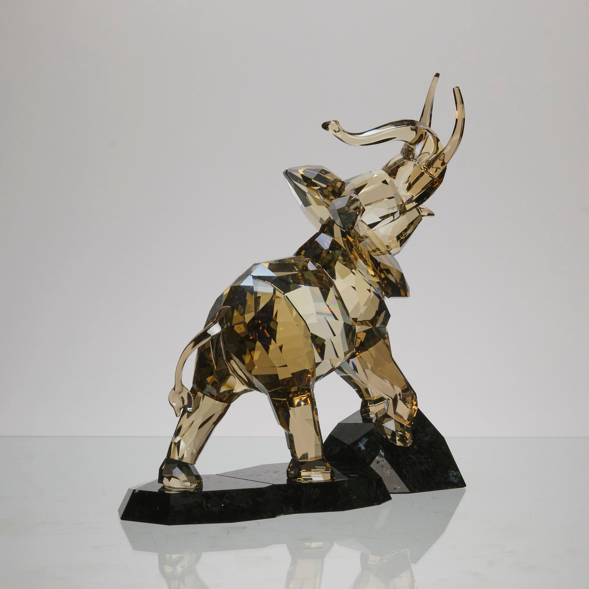 Golden African Elephant by Swarovski