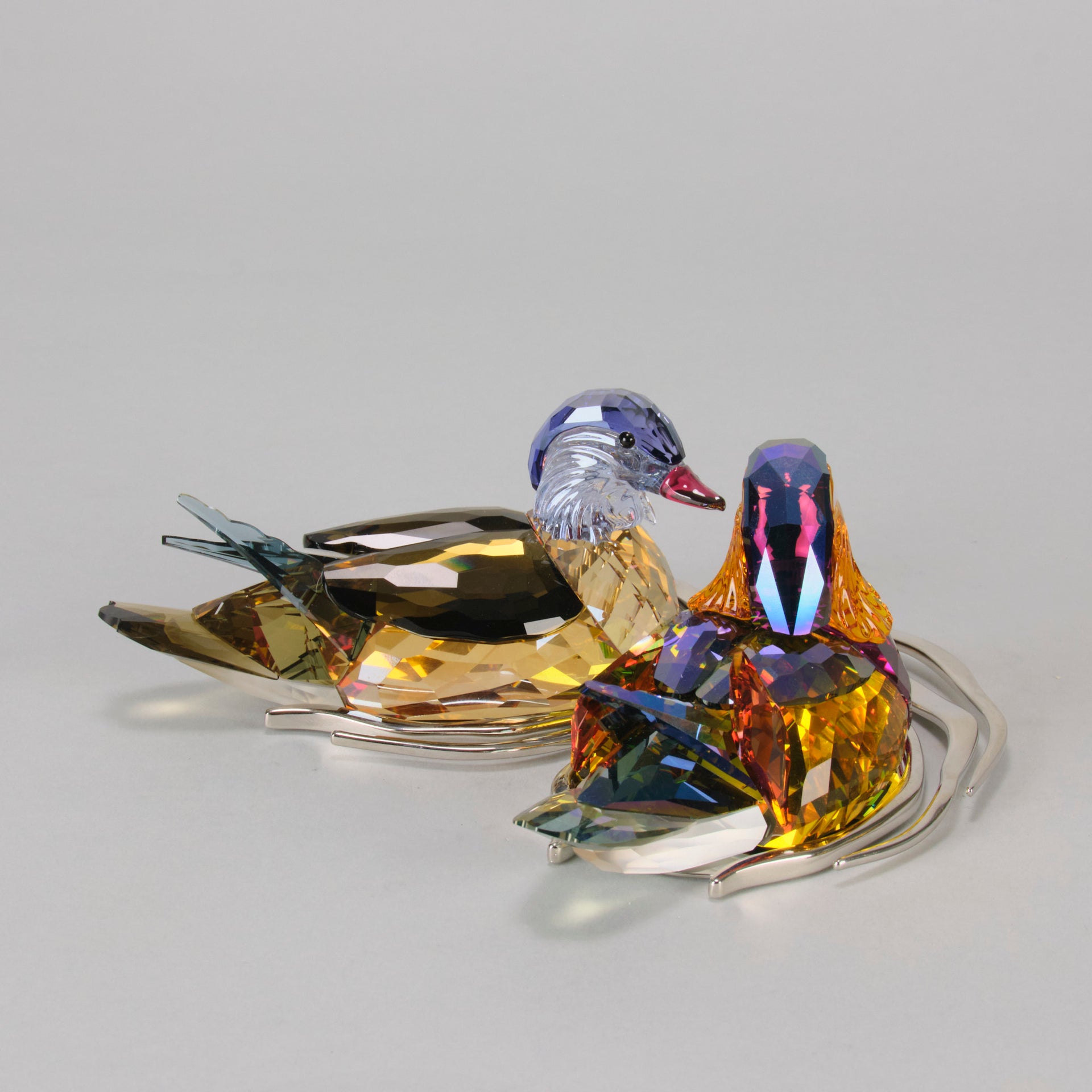 Swarovski Ducks - Crystal Glass - Hickmet Fine Arts 