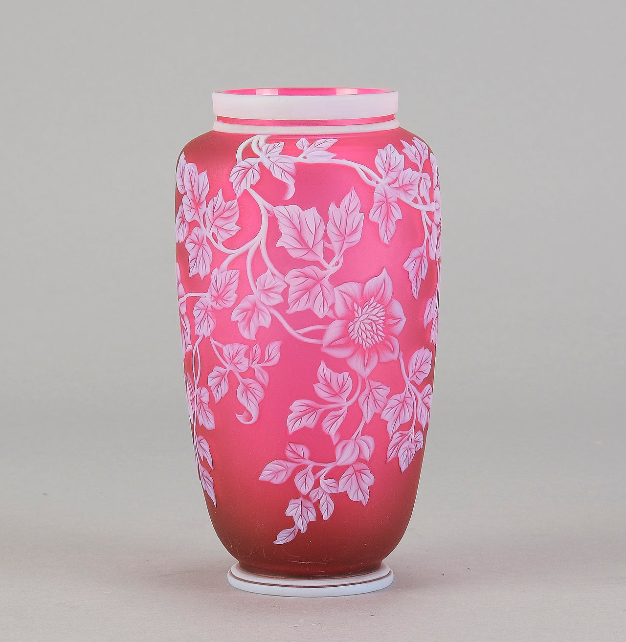 Floral Cameo Vase - Thomas Webb - Hickmet Fine Arts 