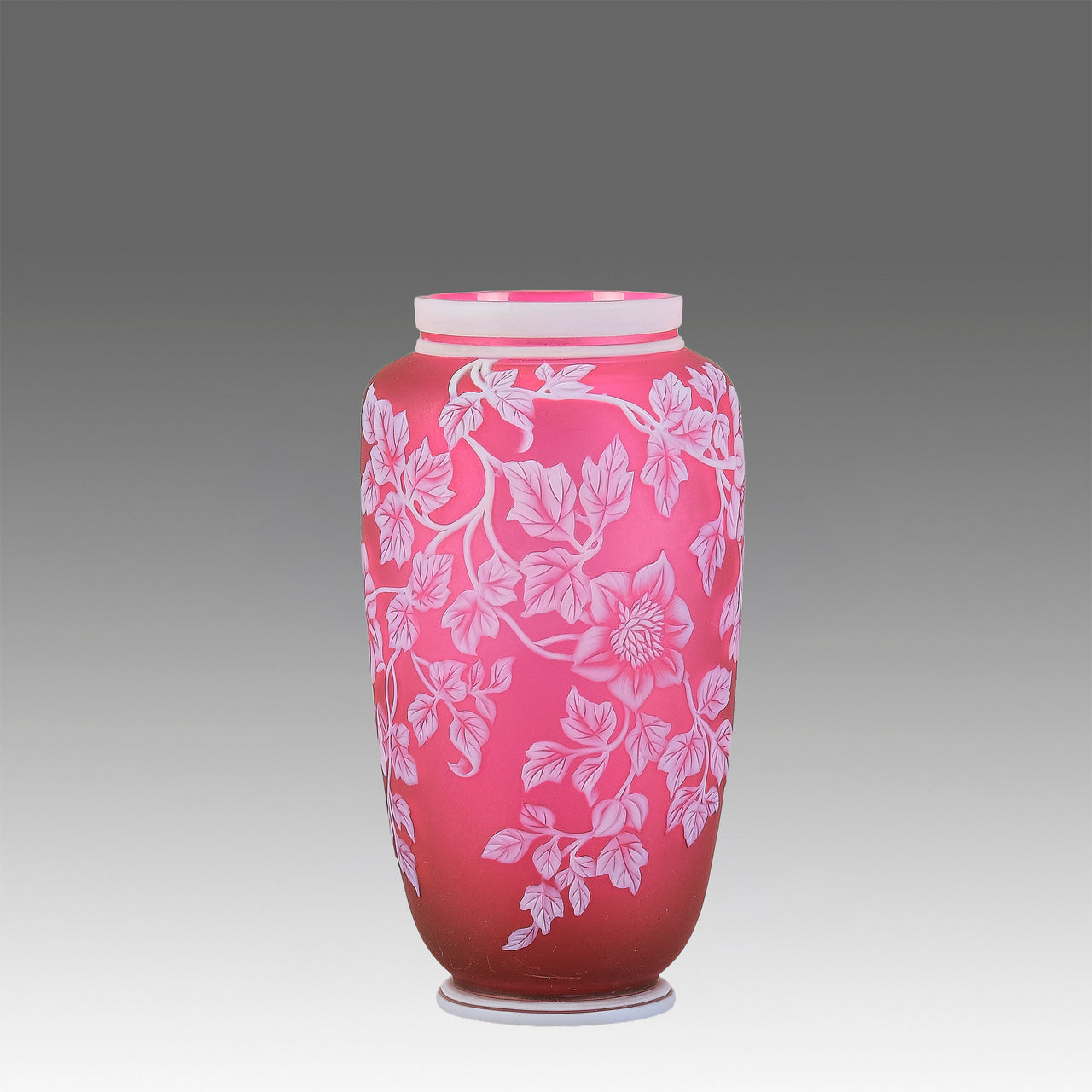 "Floral Cameo Vase" by Thomas Webb
