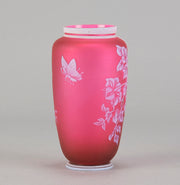 Floral Cameo Vase - Thomas Webb - Hickmet Fine Arts 