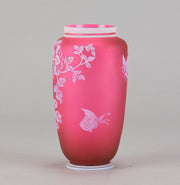 Floral Cameo Vase - Thomas Webb - Hickmet Fine Arts 