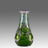 Iridescent Blue Silvered Loetz Vase - Art Nouveau Glass - Hickmet Fine Arts 