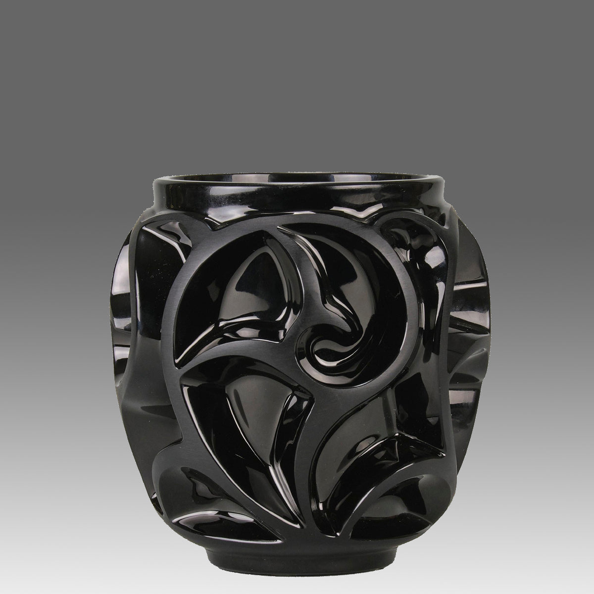 Lalique Black Tourbillons - Lalique For Sale - Hickmet Fine Arts