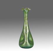 Trefoil Loetz Vase - Art Nouveau Glass - Hickmet Fine Arts 