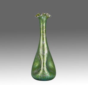 Trefoil Loetz Vase - Art Nouveau Glass - Hickmet Fine Arts 