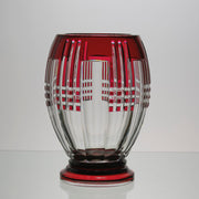 Val St Lambert - Art Deco Red Vase - Hickmet Fine Arts