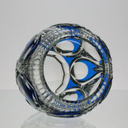 Val St Lambert - Art Deco Blue Vase - Hickmet Fine Arts