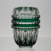 Val St Lambert - Art Deco Green Vase - Hickmet Fine Arts
