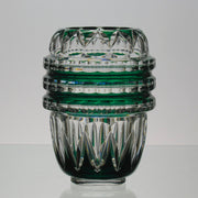 Val St Lambert - Art Deco Green Vase - Hickmet Fine Arts