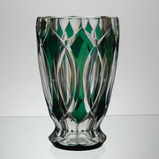 Val St Lambert - Art Nouveau Emerald Vase - Hickmet Fine Arts