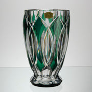Val St Lambert - Art Nouveau Emerald Vase - Hickmet Fine Arts
