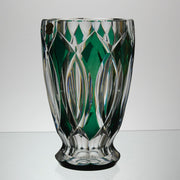 Val St Lambert - Art Nouveau Emerald Vase - Hickmet Fine Arts
