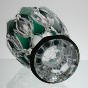 Val St Lambert - Art Nouveau Emerald Vase - Hickmet Fine Arts