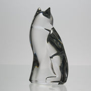 Val St Lambert - Art Deco Seated Cat - Hickmet Fine Arts