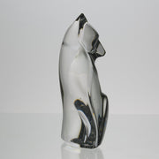 Val St Lambert - Art Deco Seated Cat - Hickmet Fine Arts