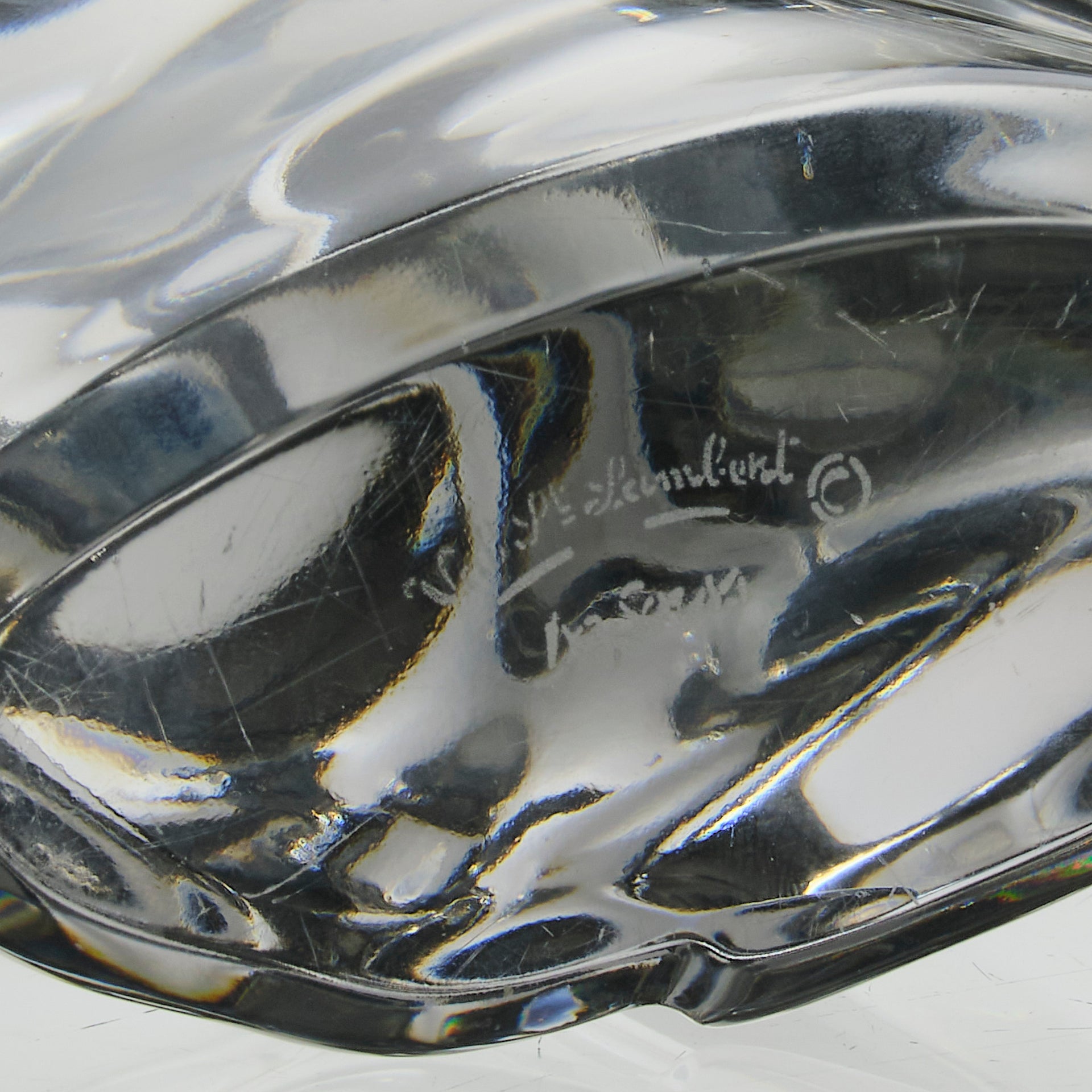 Val St Lambert - Art Deco Seated Cat - Hickmet Fine Arts