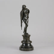 "Girl in Cloak" - Vernon March Bronze - Hickmet Fine Arts 