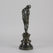 "Girl in Cloak" - Vernon March Bronze - Hickmet Fine Arts 