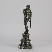 "Girl in Cloak" - Vernon March Bronze - Hickmet Fine Arts 