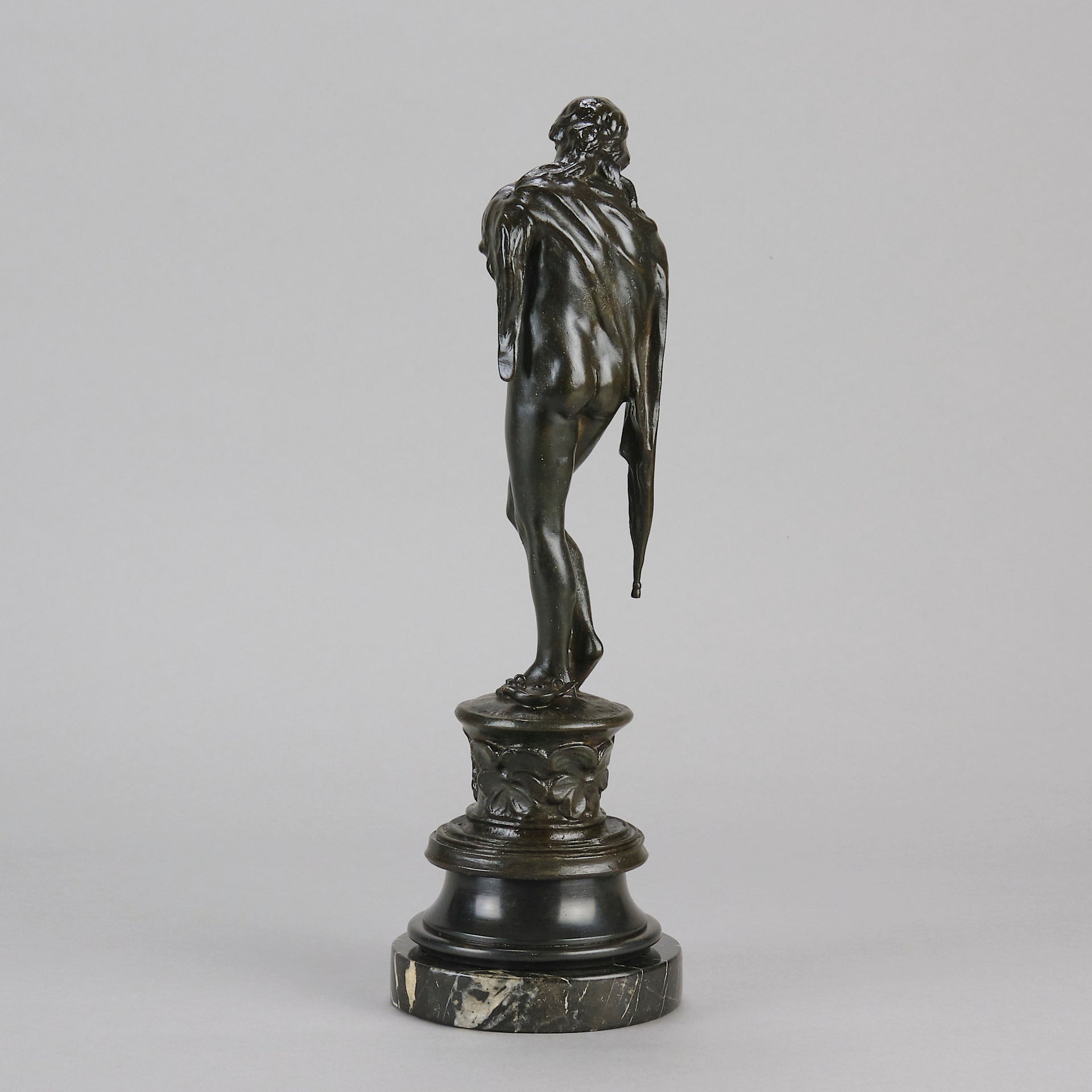 "Girl in Cloak" - Vernon March Bronze - Hickmet Fine Arts 