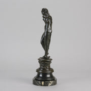 "Girl in Cloak" - Vernon March Bronze - Hickmet Fine Arts 