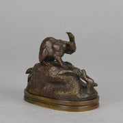 Victor Chemin Bronze - Pair of Rabbits - Hickmet Fine Arts 