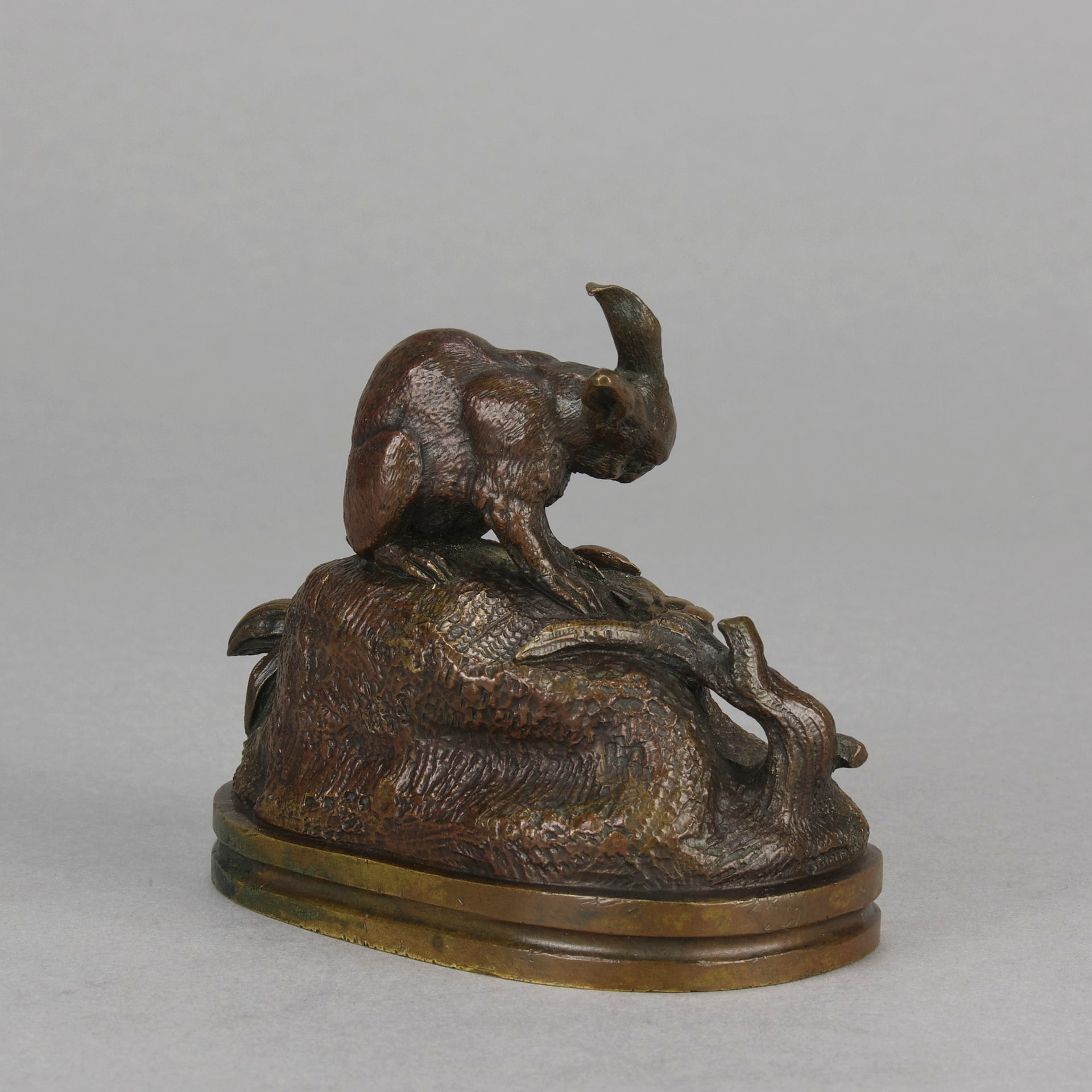 Victor Chemin Bronze - Pair of Rabbits - Hickmet Fine Arts 