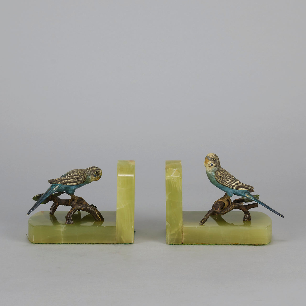 Budgie Bookends - Vienna Bronze - Hickmet Fine Arts 
