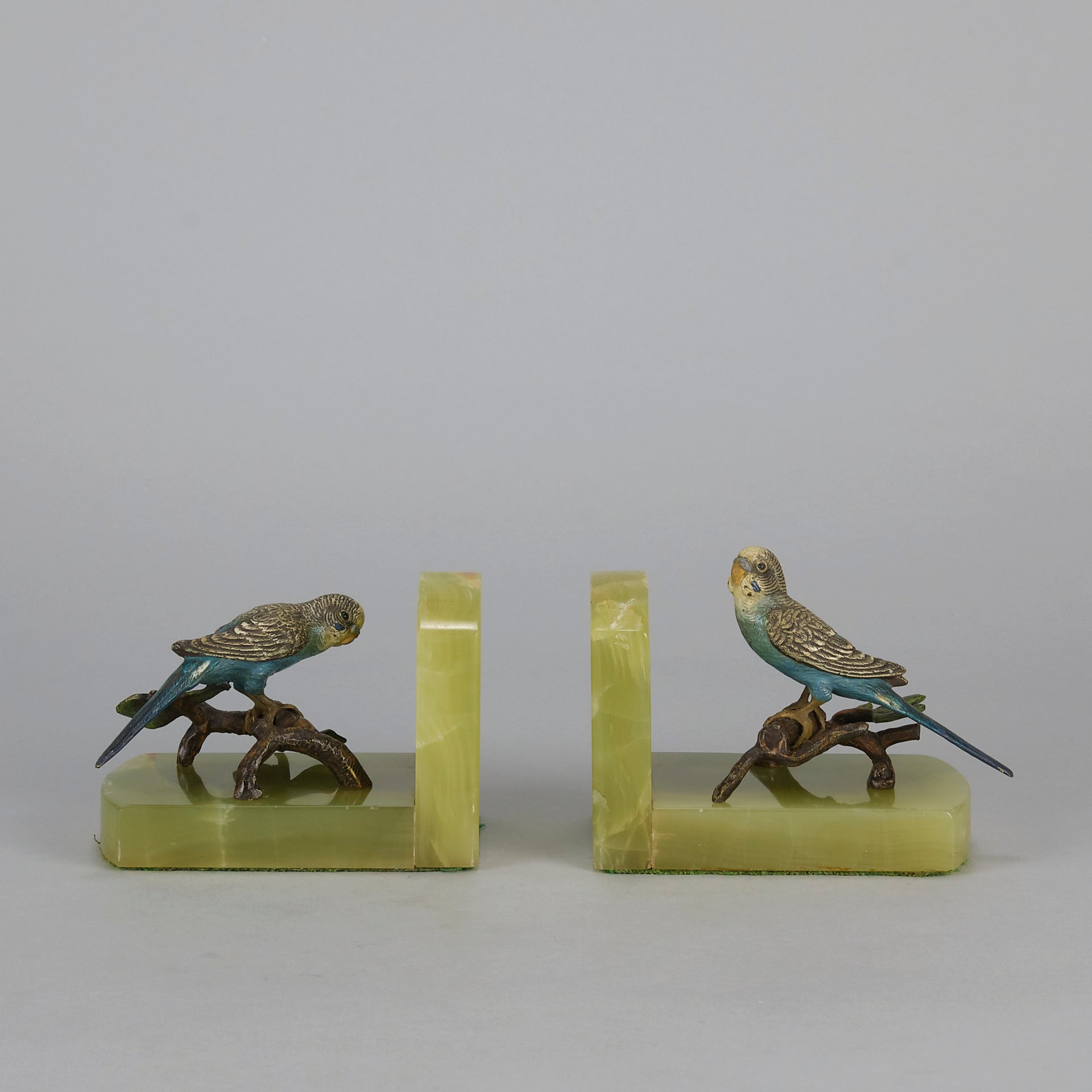 Budgie Bookends - Vienna Bronze - Hickmet Fine Arts 
