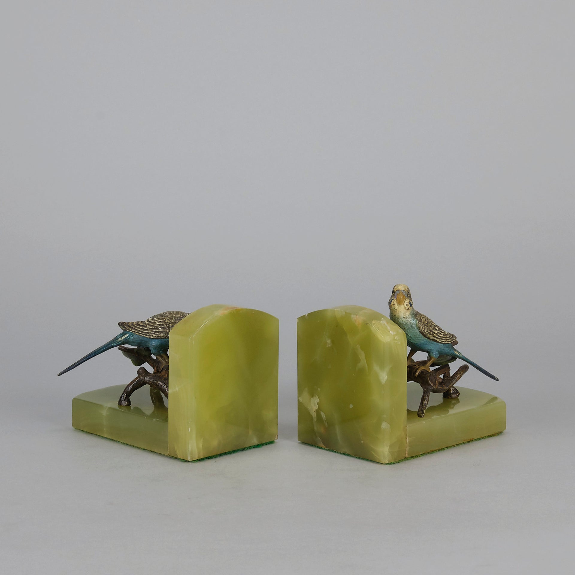 Budgie Bookends - Vienna Bronze - Hickmet Fine Arts 