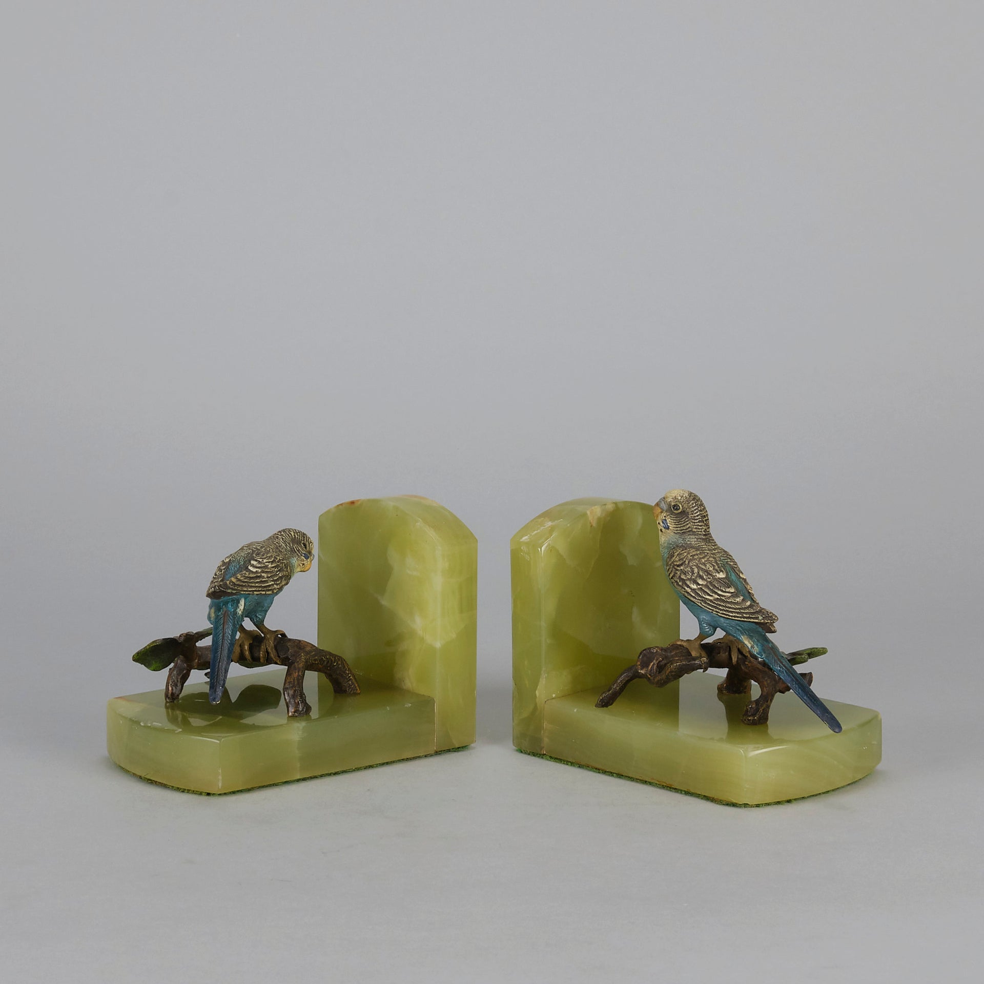 Budgie Bookends - Vienna Bronze - Hickmet Fine Arts 