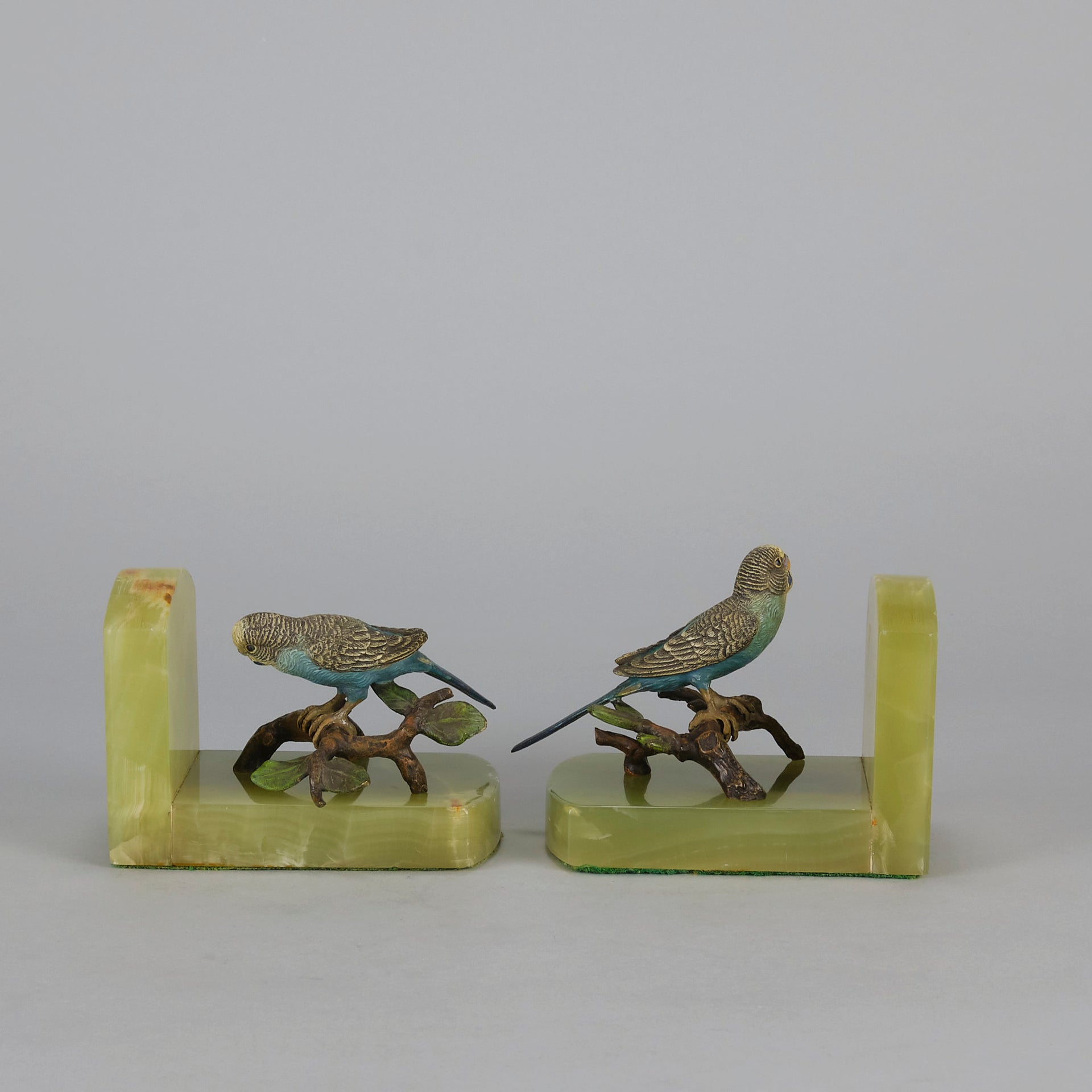 Budgie Bookends - Vienna Bronze - Hickmet Fine Arts 