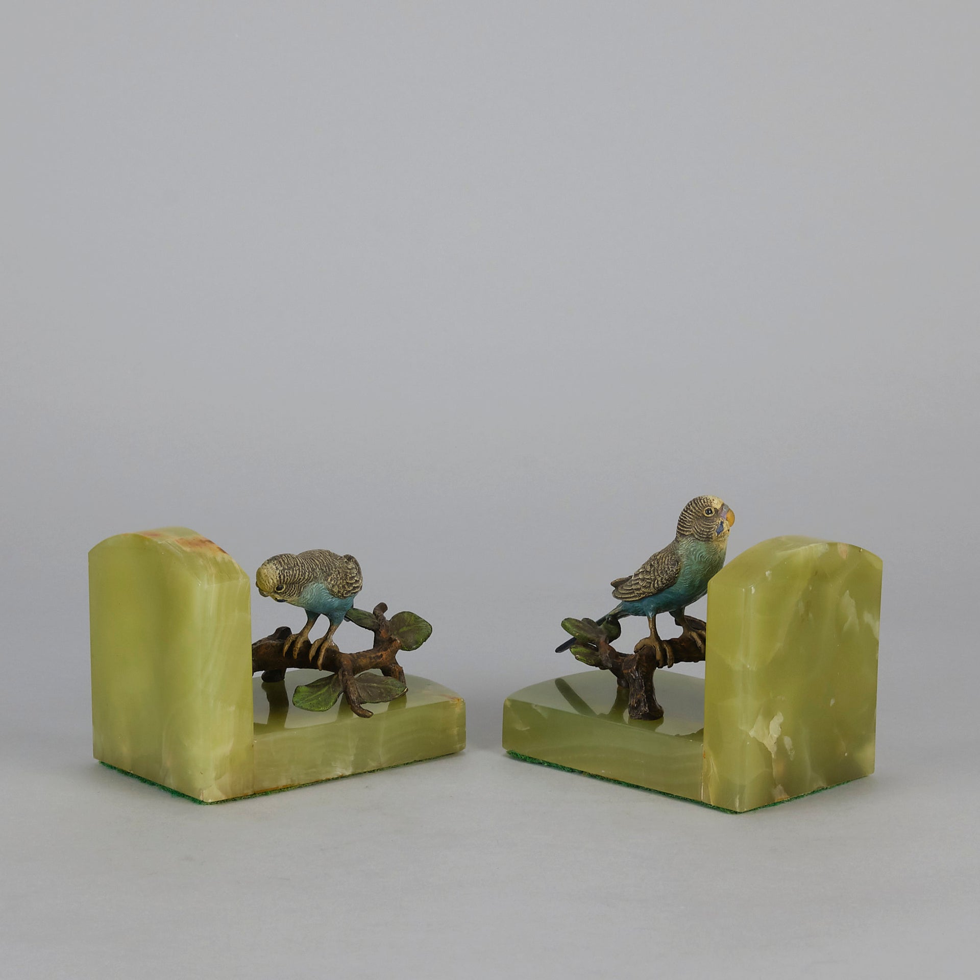 Budgie Bookends - Vienna Bronze - Hickmet Fine Arts 