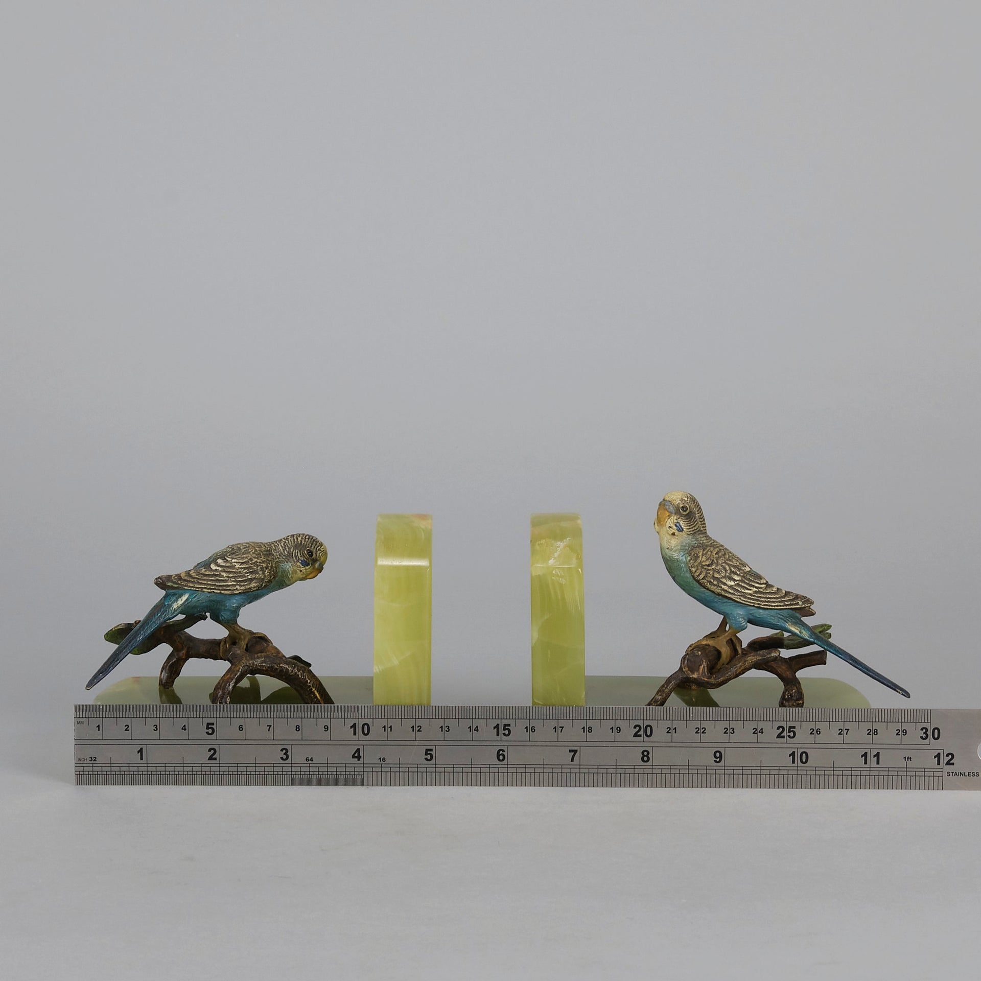 Budgie Bookends - Vienna Bronze - Hickmet Fine Arts 