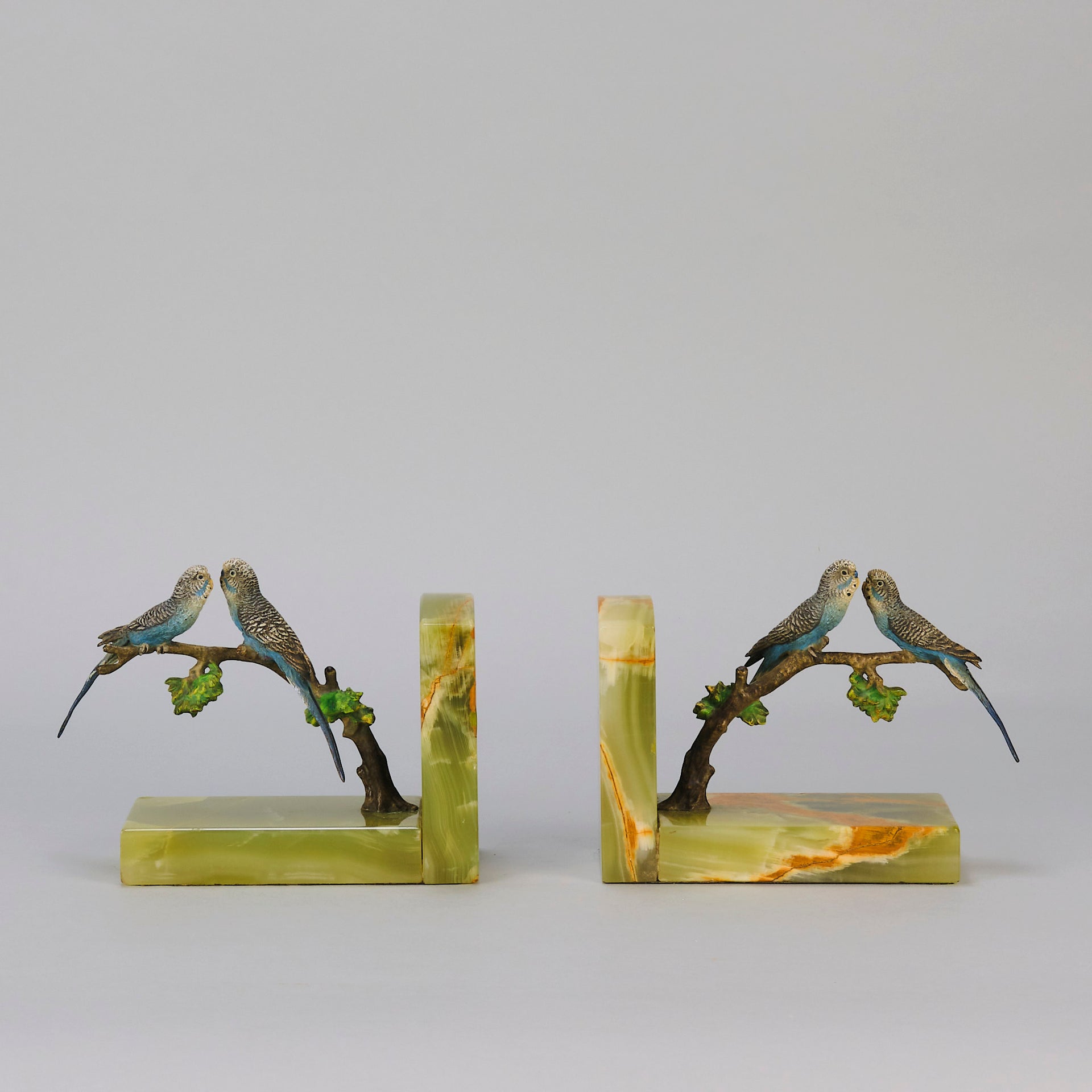 Budgie Bookends - Vienna Bronze - Hickmet Fine Arts 