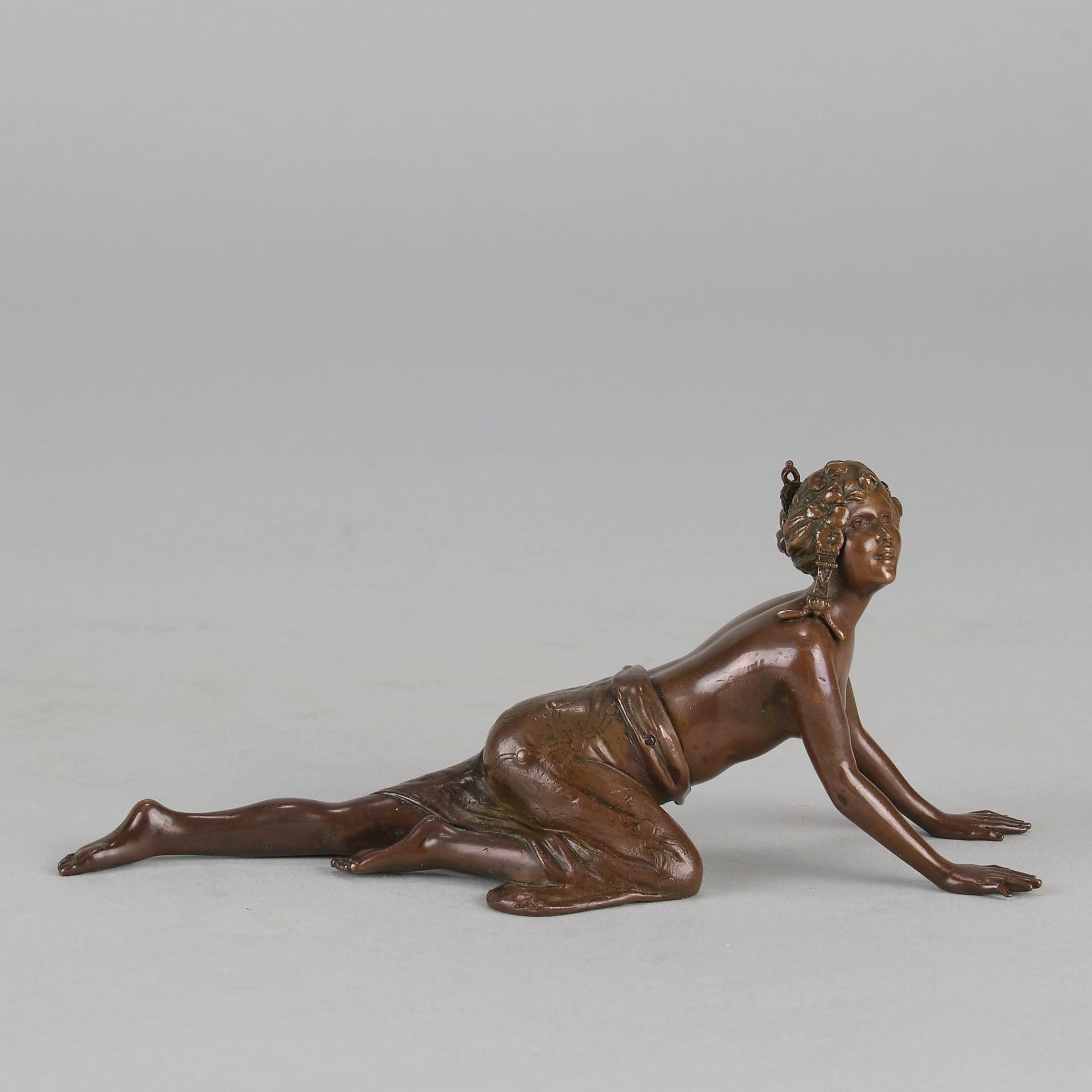 Franz Bergman - Crawling Girl - Hickmet Fine Arts 