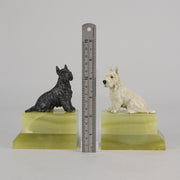 Vienna Bronze Terrier Bookends - Austrian Bronze - Hickmet Fine Arts  