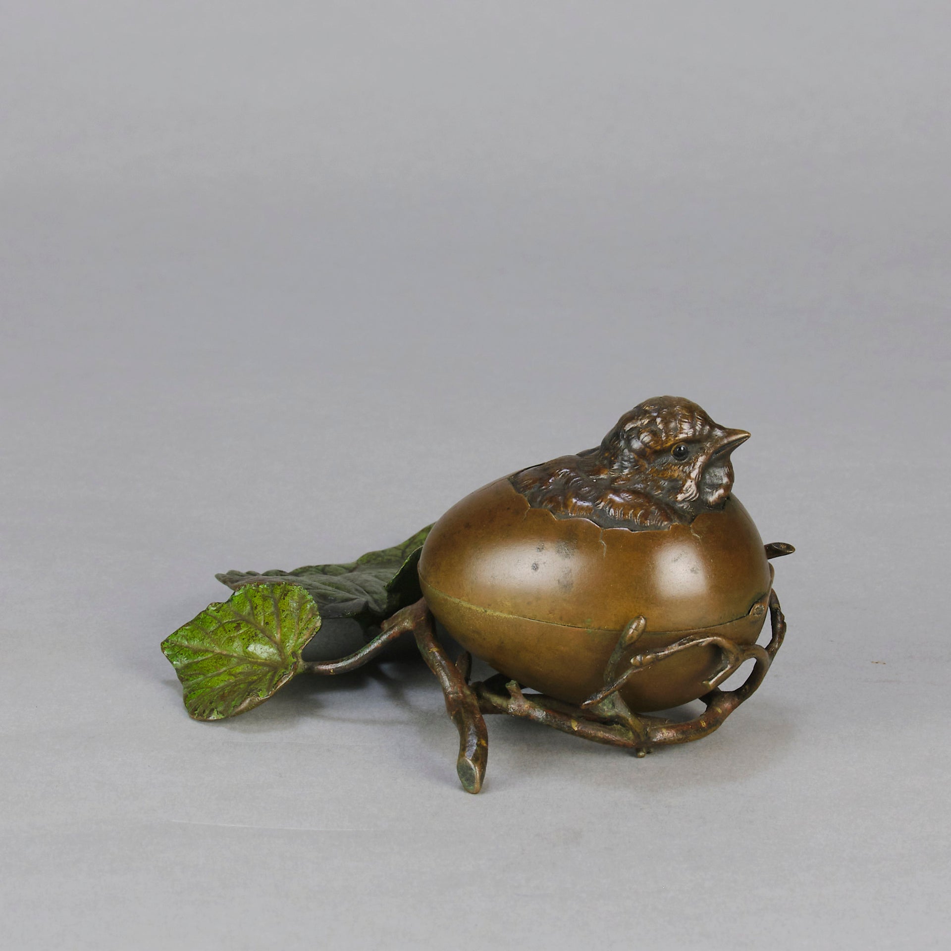 Bronze Hatching Chick - Vienna Bronze Study - Hickmet Fine Arts 