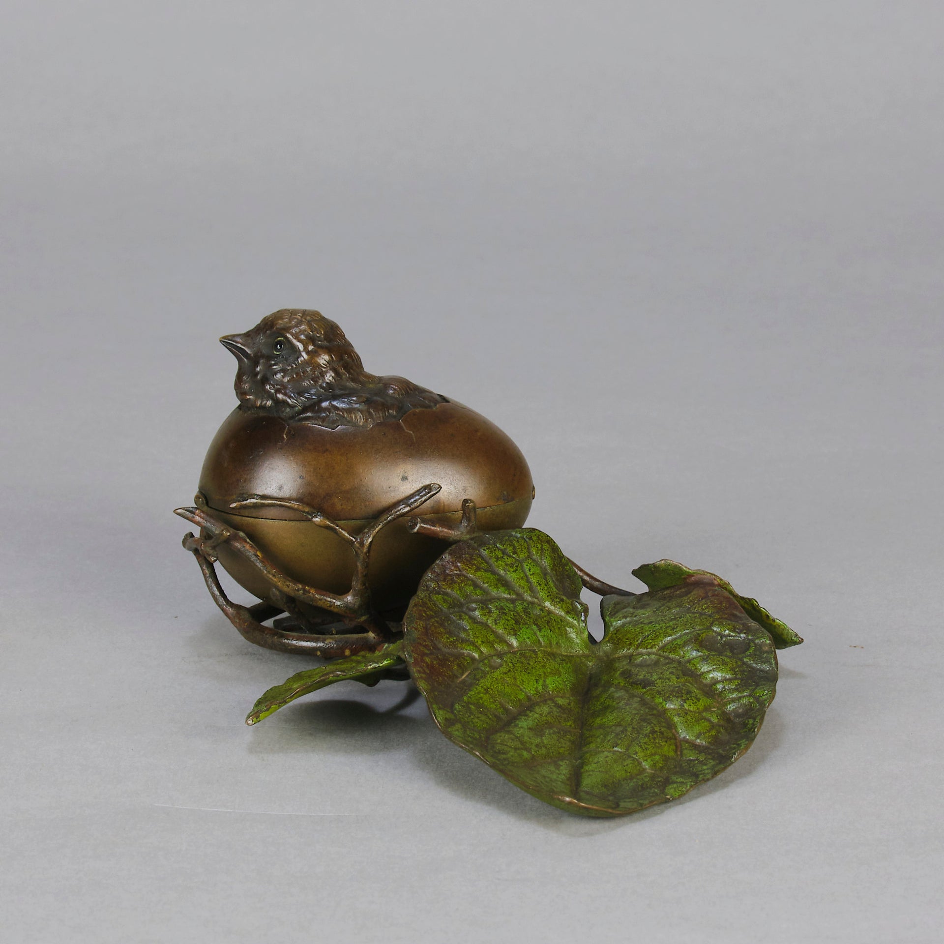 Bronze Hatching Chick - Vienna Bronze Study - Hickmet Fine Arts 