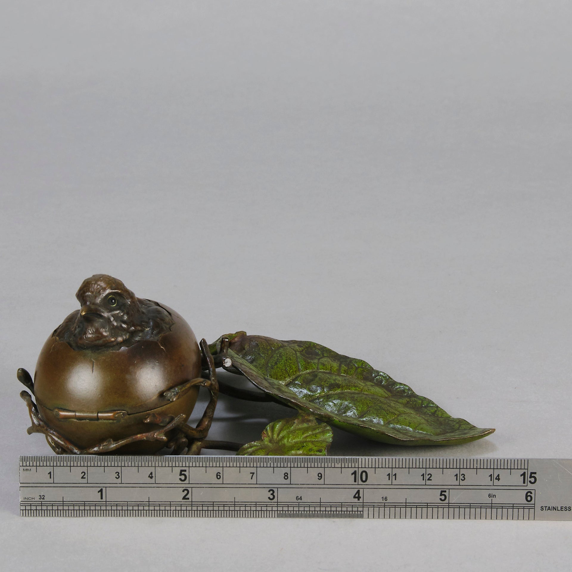 Bronze Hatching Chick - Vienna Bronze Study - Hickmet Fine Arts 