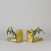 Vienna Bronze Bookends - Budgie Bookends - Hickmet Fine Arts 