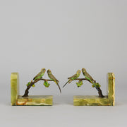 Vienna Bronze Bookends - Budgie Bookends - Hickmet Fine Arts 