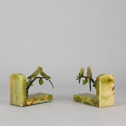 Vienna Bronze Bookends - Budgie Bookends - Hickmet Fine Arts 