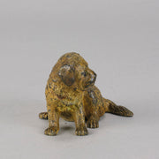 Vienna Bronze Puppy - Seated Puppy Bronze - Hickmet Fine Arts 