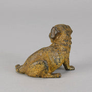 Vienna Bronze Puppy - Seated Puppy Bronze - Hickmet Fine Arts 