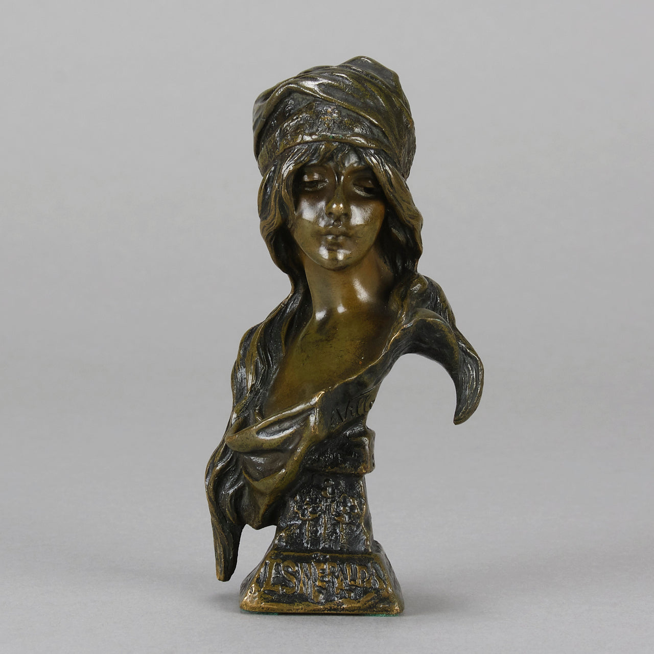 Art Nouveau Villanis Bust - Villanis Esmerelda - Hickmet Fine Arts
