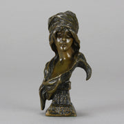 Art Nouveau Villanis Bust - Villanis Esmerelda - Hickmet Fine Arts