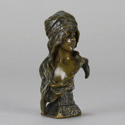 Art Nouveau Villanis Bust - Villanis Esmerelda - Hickmet Fine Arts
